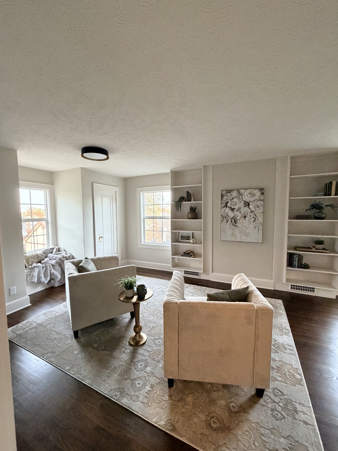 Bright living room interior painted by AJC Painting